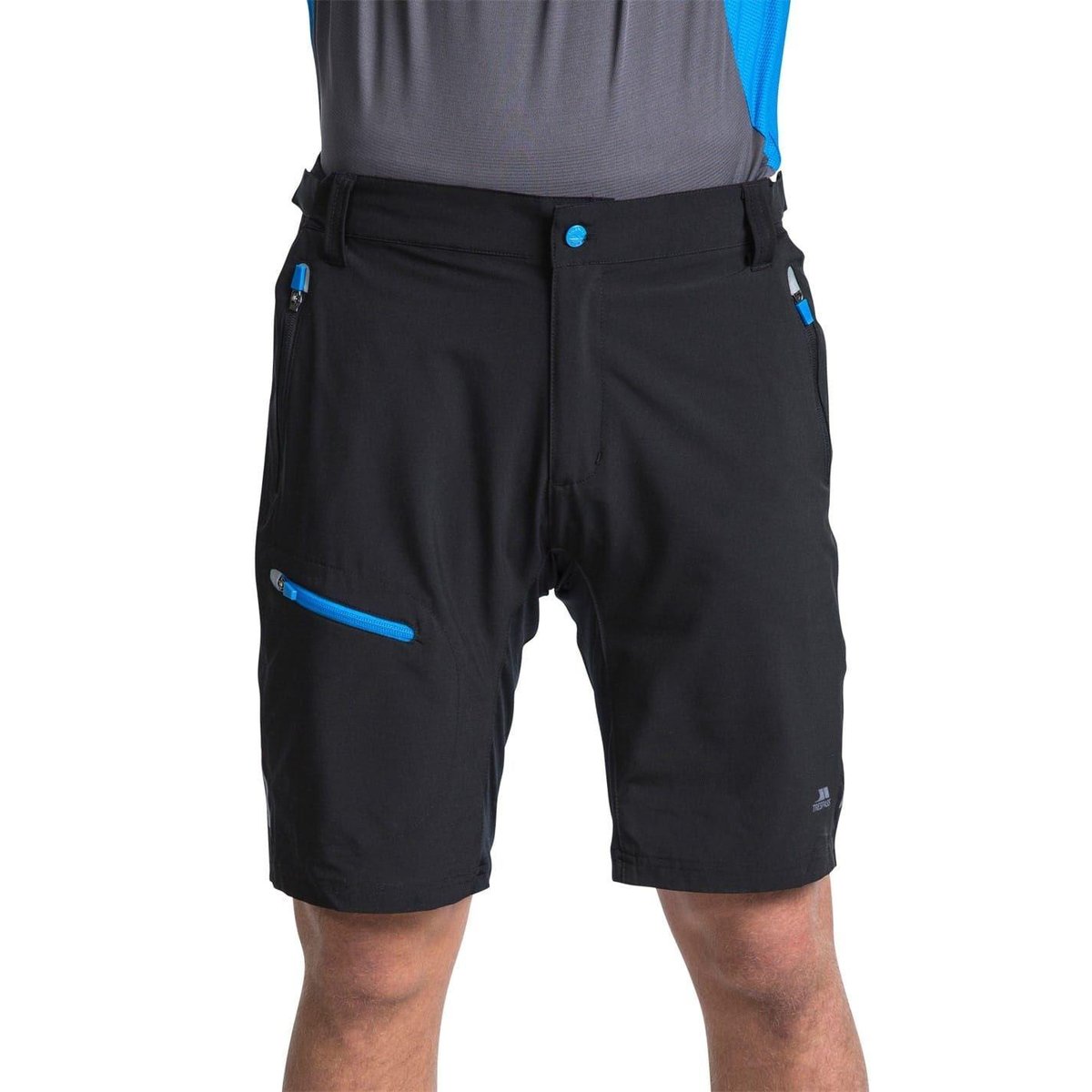 Short de marche cintré motif/style détail contrasté MALAKI noir, TRESPASS