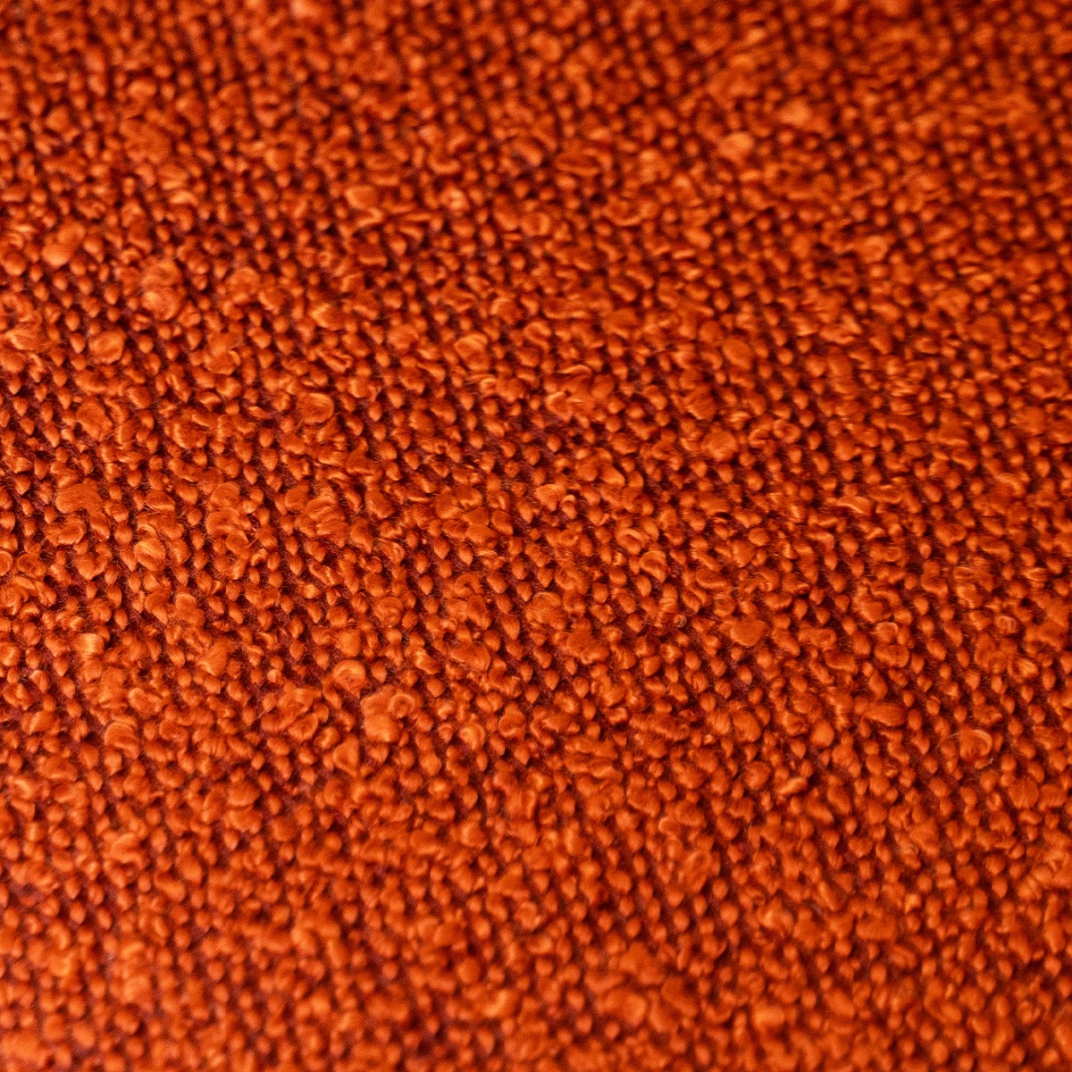 Fauteuil en cannage et tissu bouclé - MANI rouille, HOMIFAB
