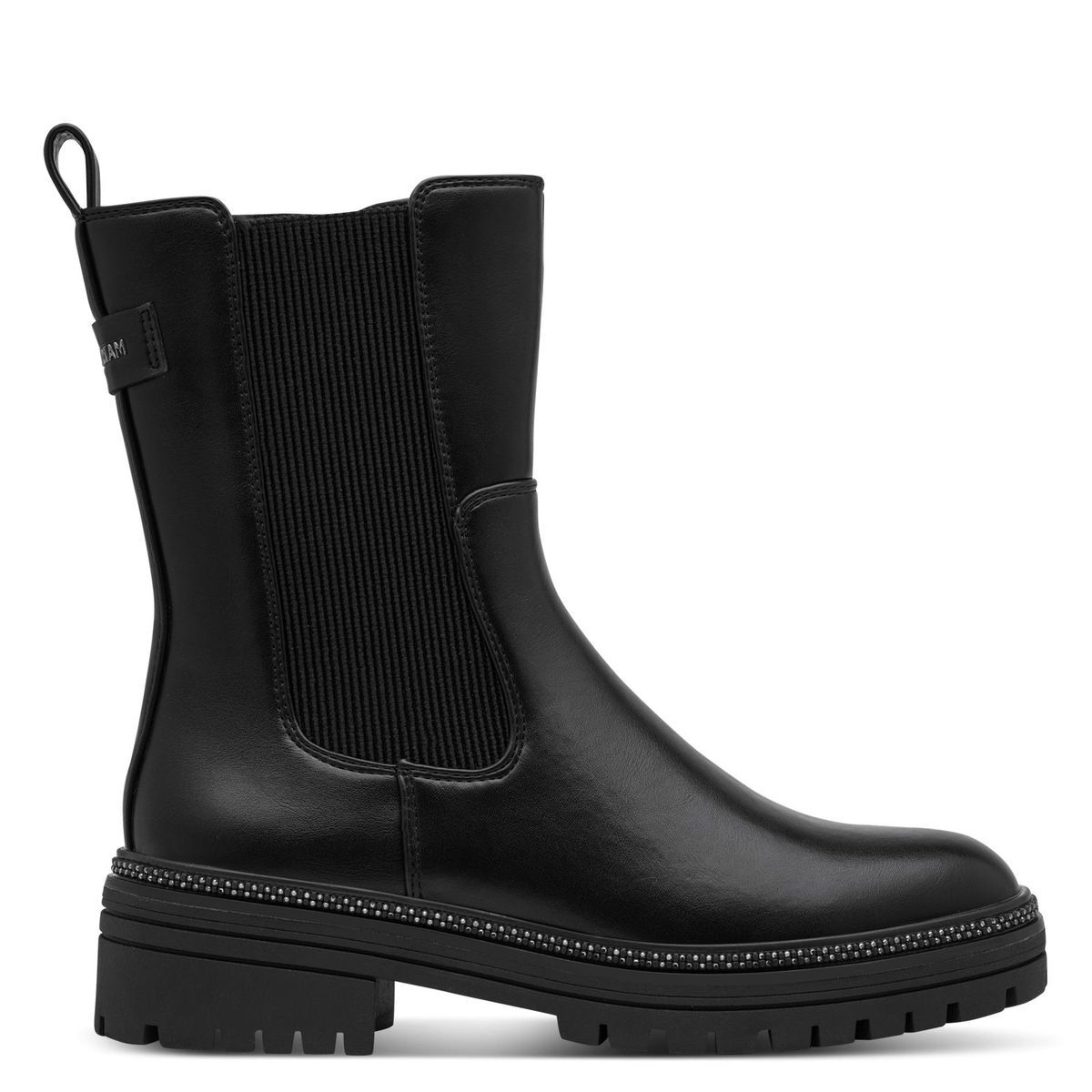 Bottine Chelsea talon bloc noir, MARCO TOZZI