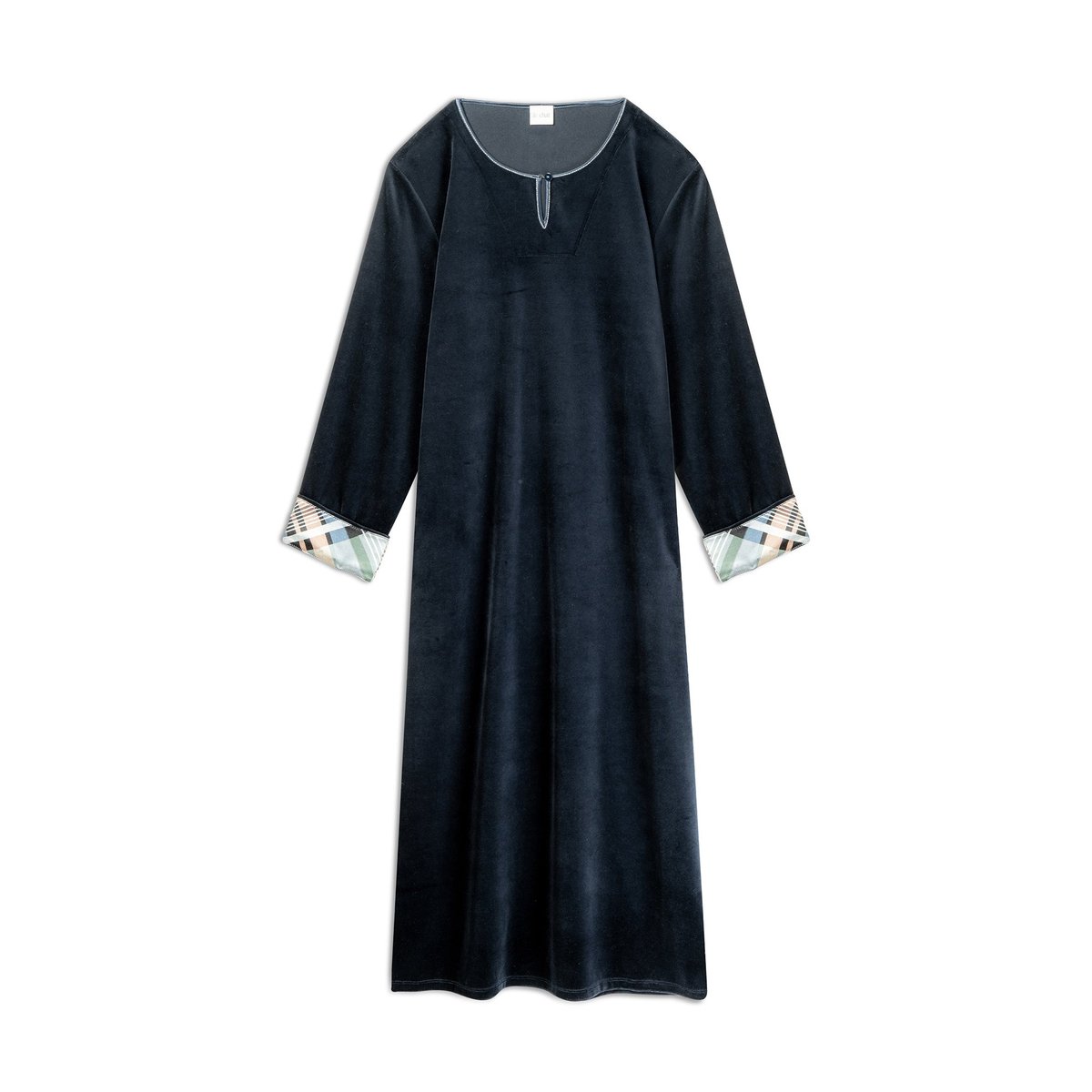 Robe longue en velours BRADLEY 141 bleu, LE CHAT
