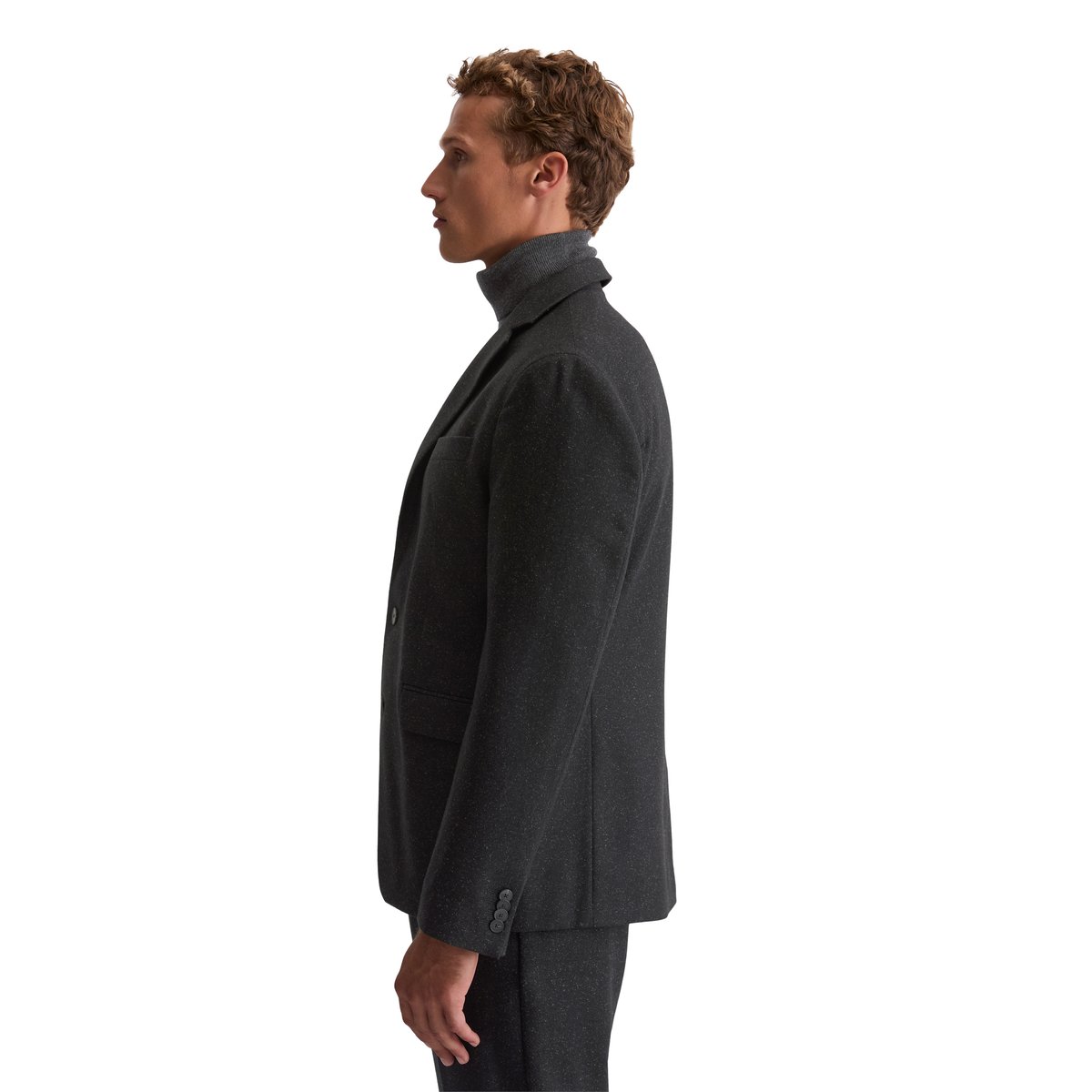Veste shaped en mélange de laine de mouton italienne noir, MARC O'POLO