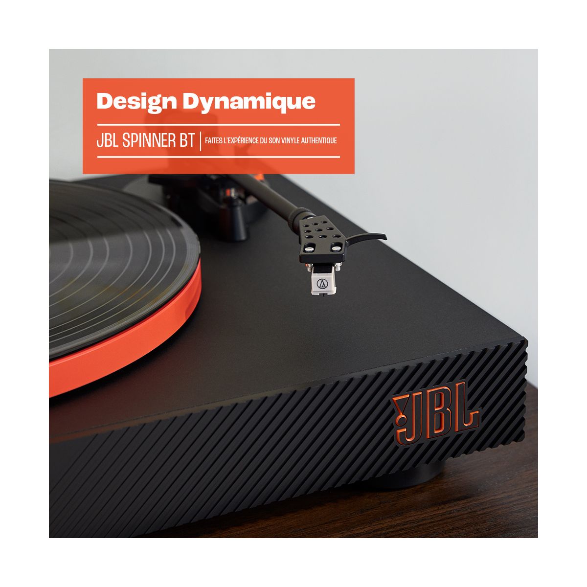 Platine vinyle Spinner BT Gold noir et or, JBL