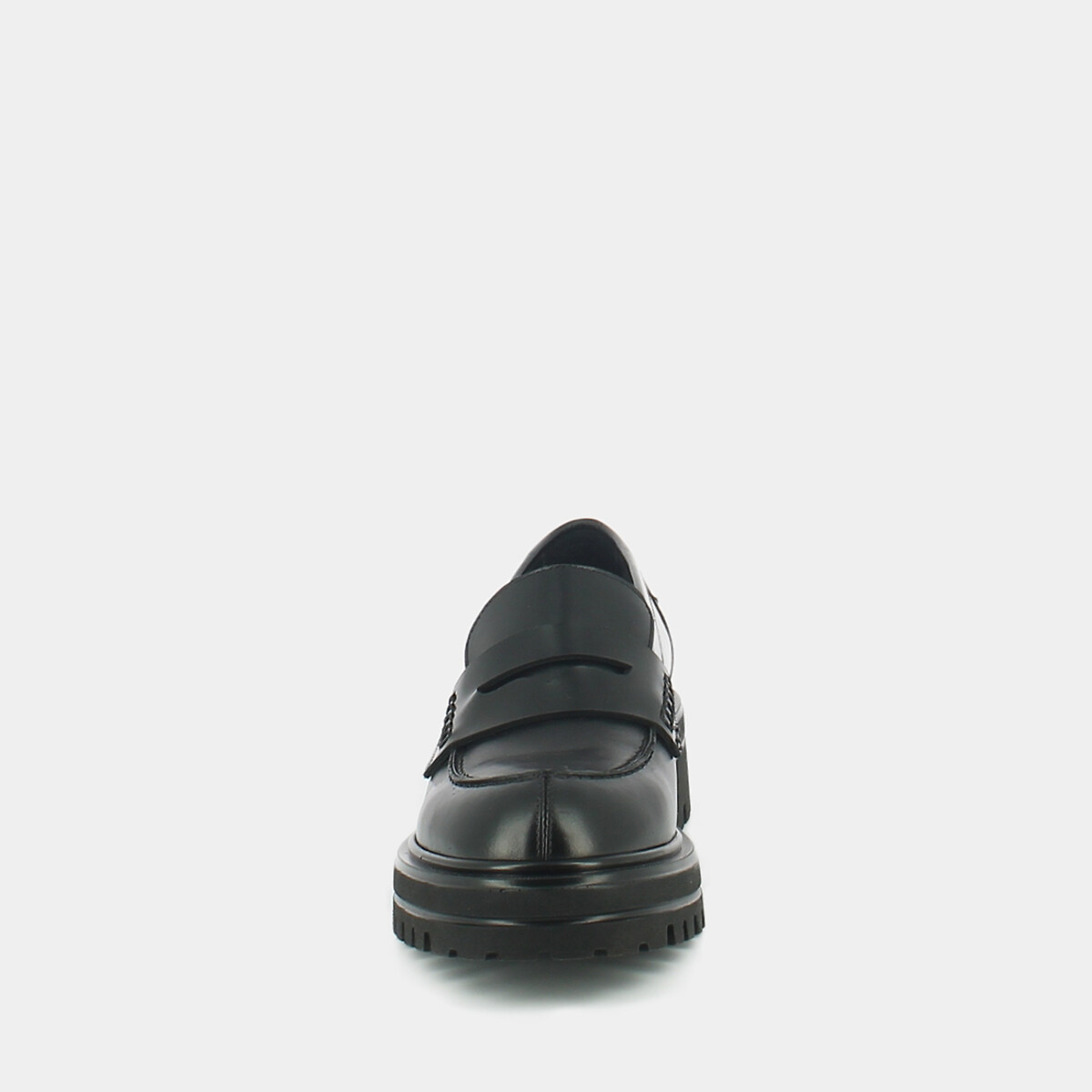 Loafers in leer, Alfi zwart, JONAK