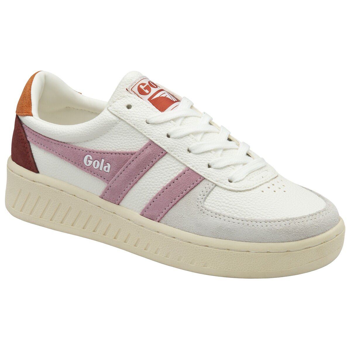 Baskets Grandslam Trident blanc/rose, GOLA