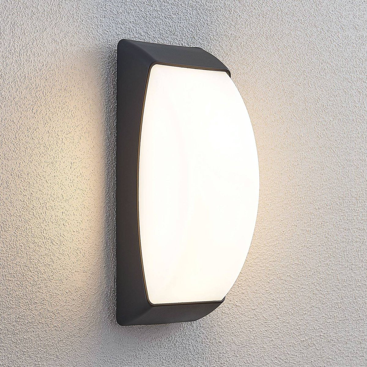 Applique extérieure moderneLED, Alexey gris foncé (ral 7024), blanc, LINDBY