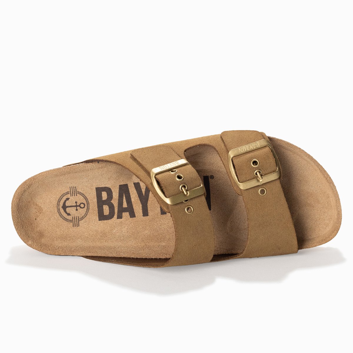 Sandales en cuir suedé BENALLA camel, BAYTON