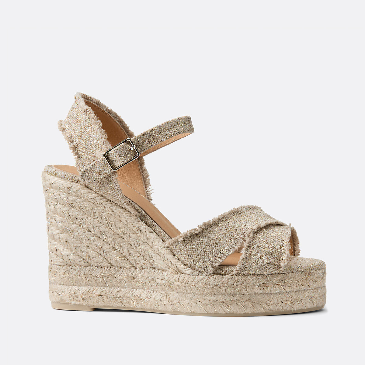 Bromelia Wedge Espadrilles gold-coloured, CASTANER