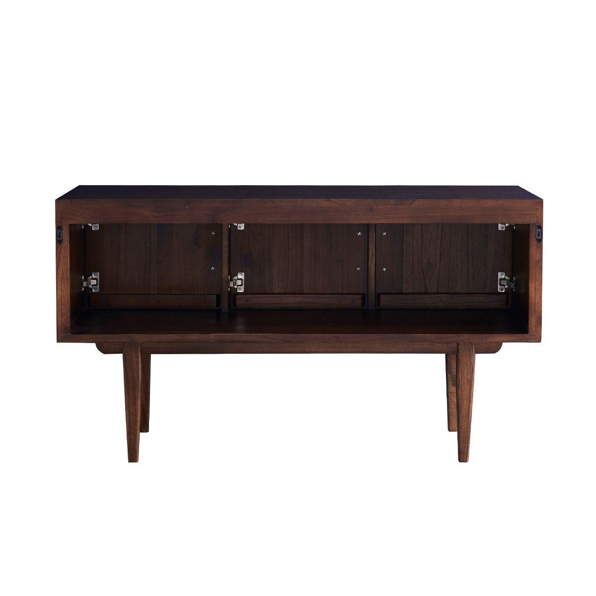 Meuble de salle de bain en mindi massif 135 cm VINTAGE marron, BERAH GETAH