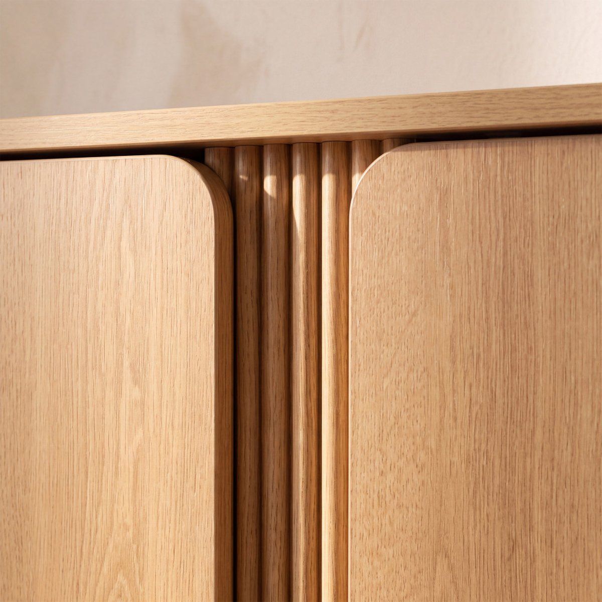 Buffet 3 portes en bois L140cm- NOA bois clair, DRAWER