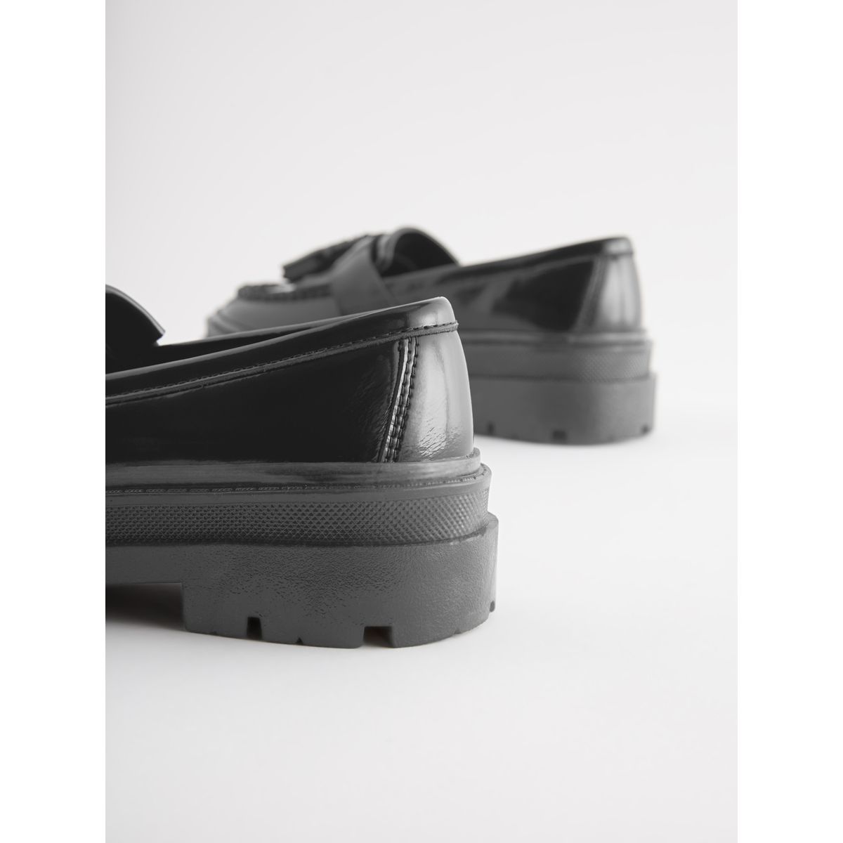 Mocassins d'école à semelle épaisse noir, NEXT