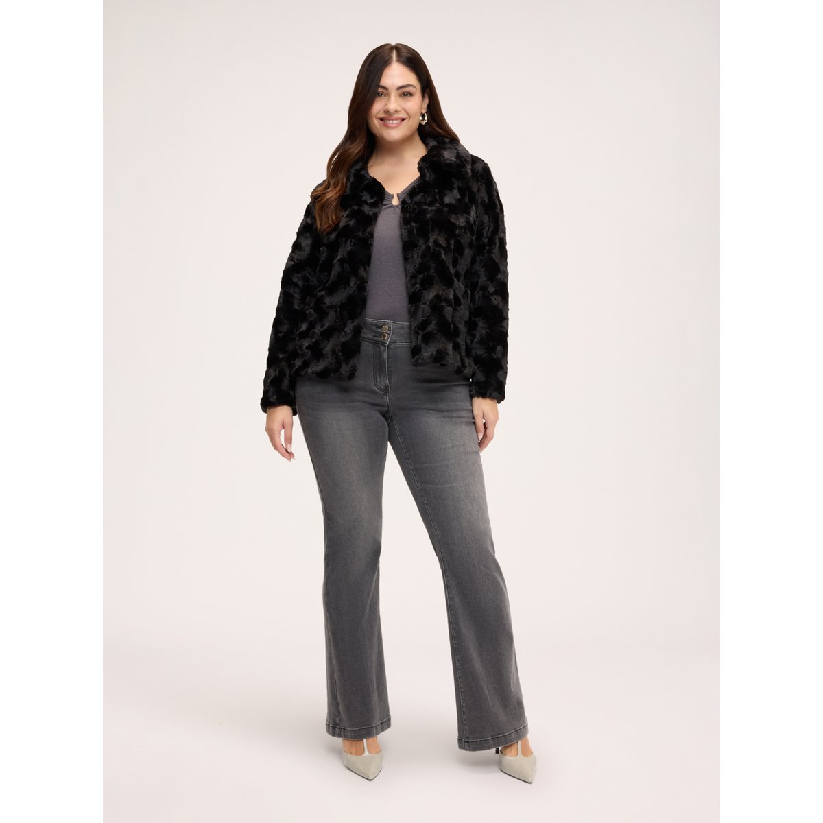 Veste courte noir, FIORELLA RUBINO