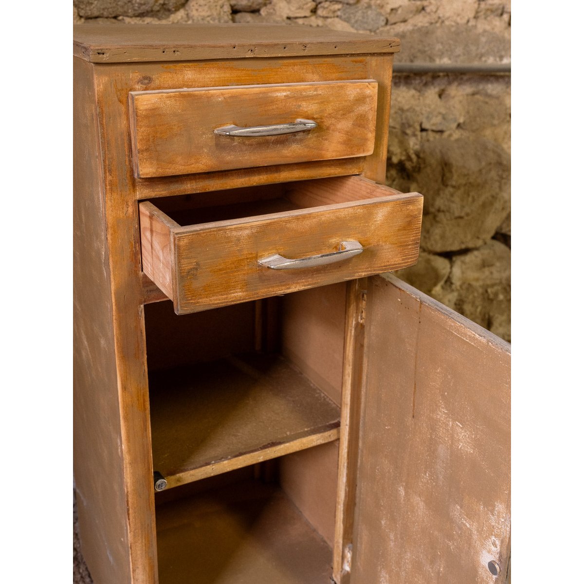 Meuble d'appoint en bois Gilbert N°1863 - Bon état beige, DEBONGOUT