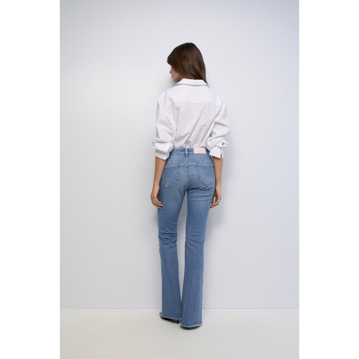 JEAN DESTINY PUSH UP FLARE bleu, SALSA JEANS