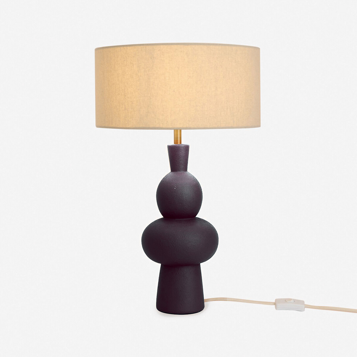 MADE.COM Freyja Shaped Table Lamp black, MADE