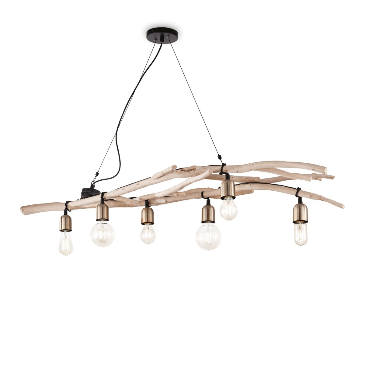 Suspension    DRIFTWOOD marron, IDEAL LUX
