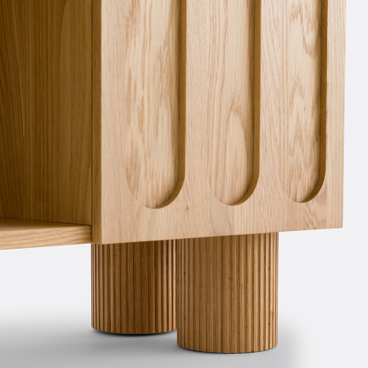 Buffet bas, plaqué chêne, longueur 165 cm, CANNELO chêne, LA REDOUTE INTERIEURS