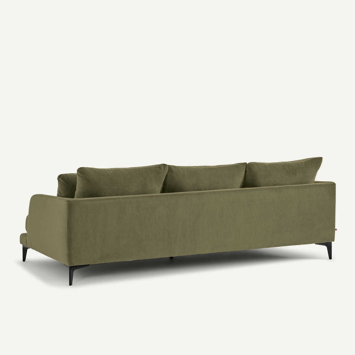 Divano a 3 o 4 posti in velluto stone, MODERNISTE, design di Emmanuel Gallina verde, EMMANUEL GALLINA X AM.PM