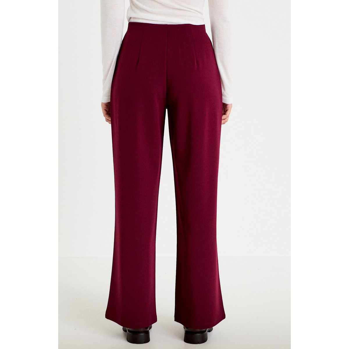 Pantalon bootcut taille standard bordeaux, CACHE CACHE