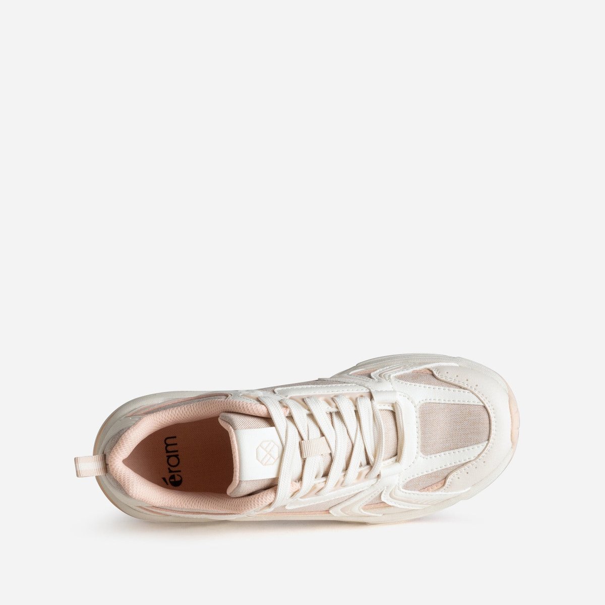 Basket PHOEBE. blanc/rose, ERAM