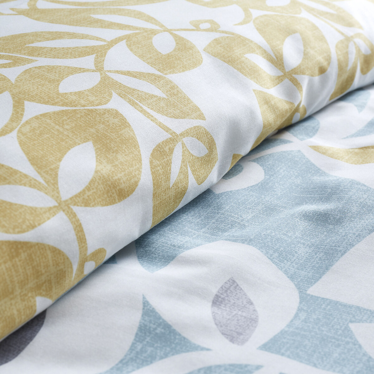 Inga Leaf Teal Easy Care Cotton Mix Duvet Cover and Pillowcase Set teal, CATHERINE LANSFIELD