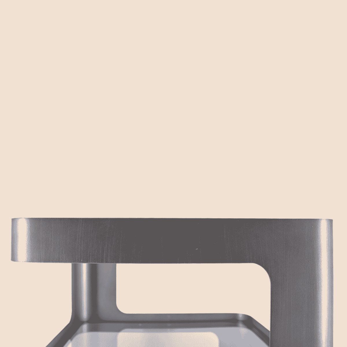 Table d'appoint design en métal 3 niveaux gris, ORNAMI