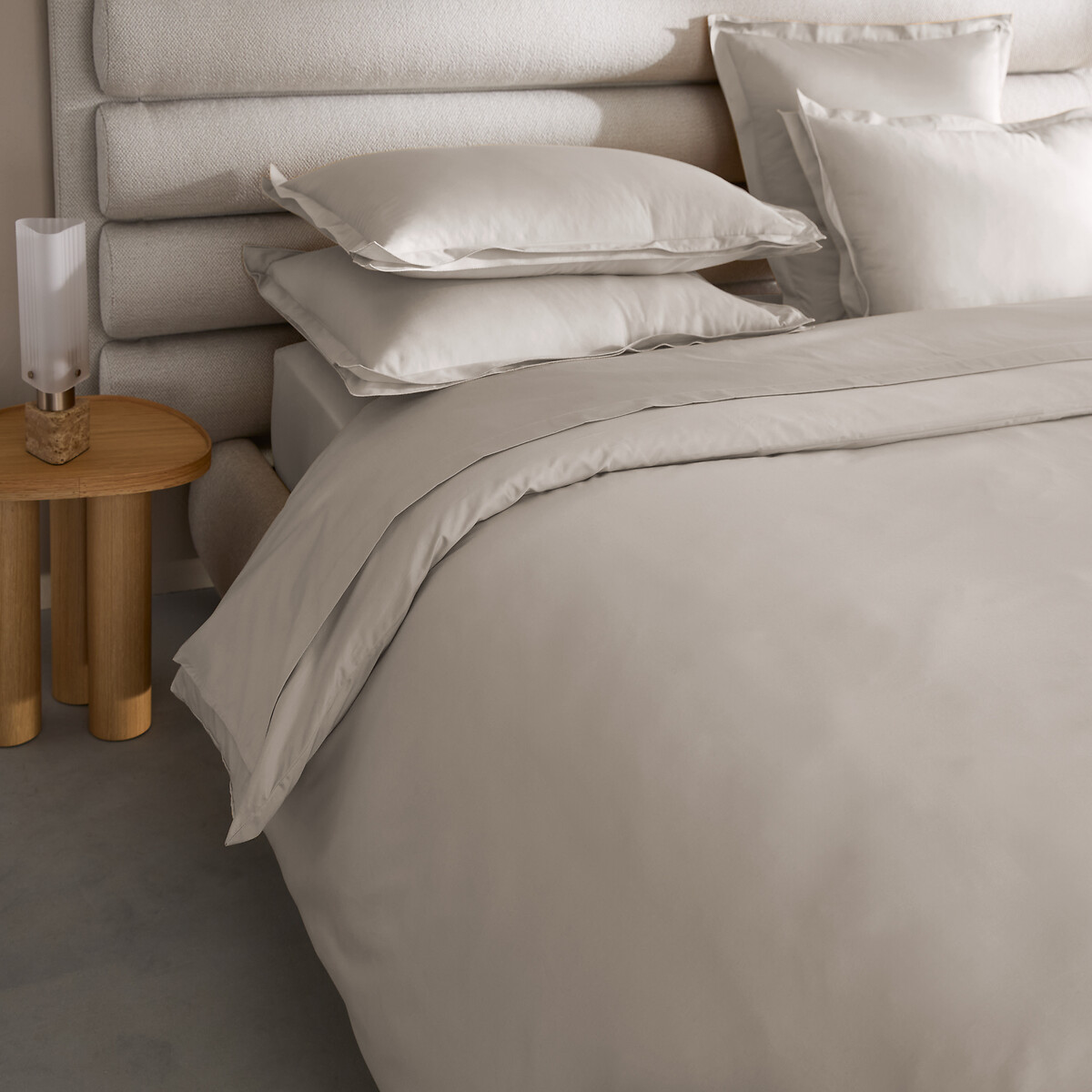 Housse de couette en satin de coton 200 fils, GALOR greige, AM.PM