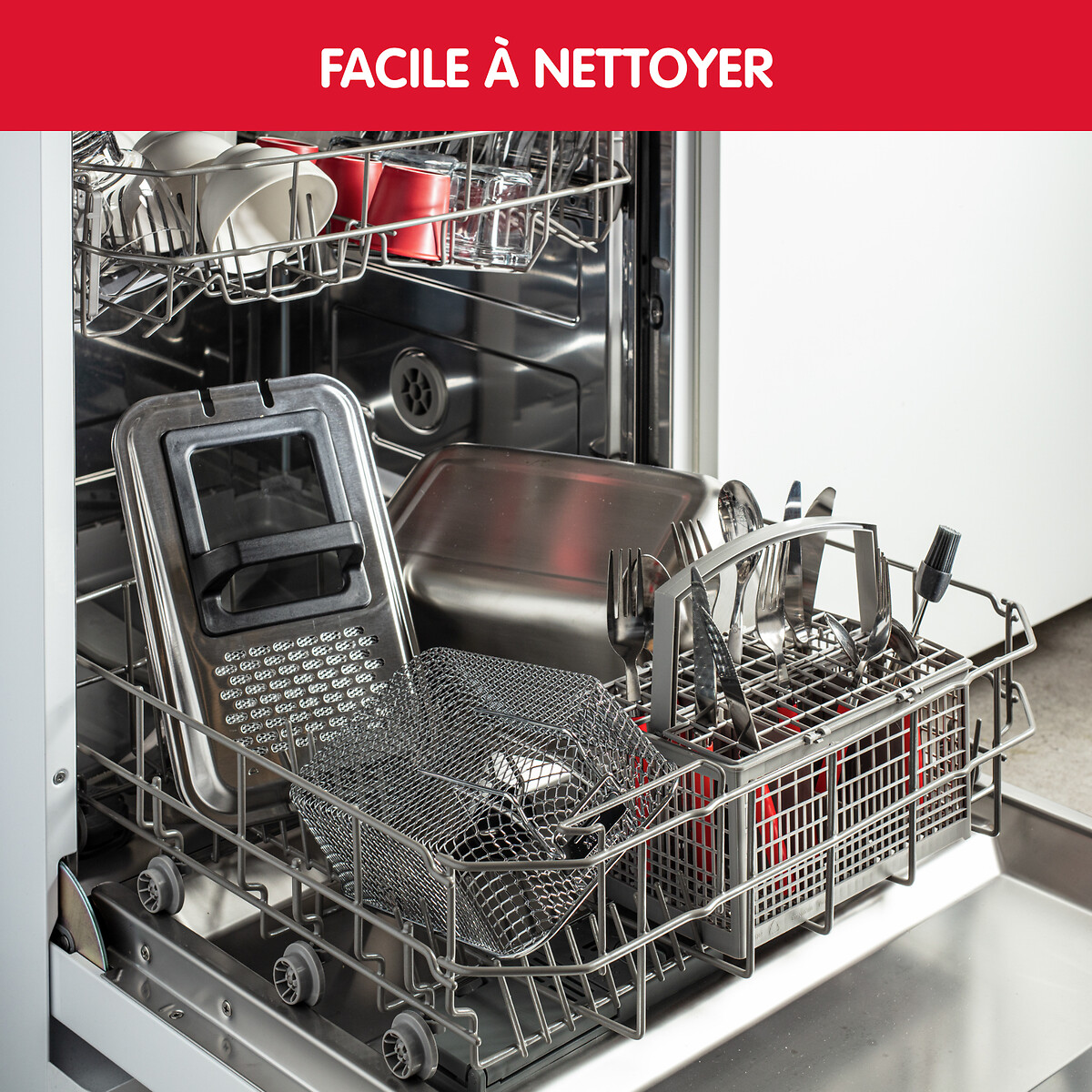 Friteuse Easy Pro AM338070 inox, MOULINEX