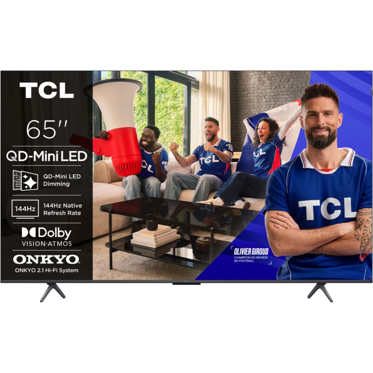 TV Mini LED 65P89L (2026) 65" (164 cm) 4K - 144Hz, Google TV couleur unique, TCL