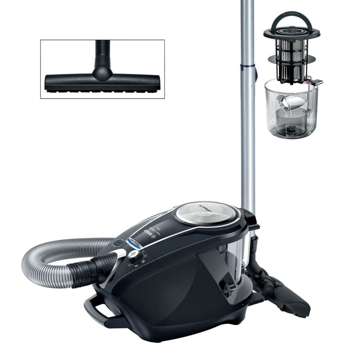 Aspirateur sans sac BGS7SIL64 serie 8 noir, BOSCH