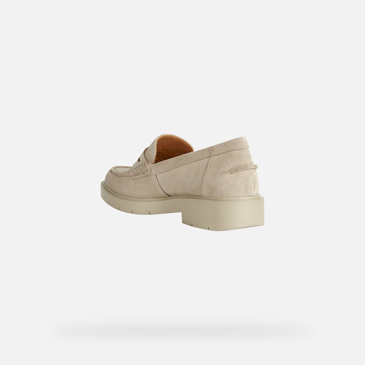 Mocassins respirants en cuir Spherica EC1 beige, GEOX