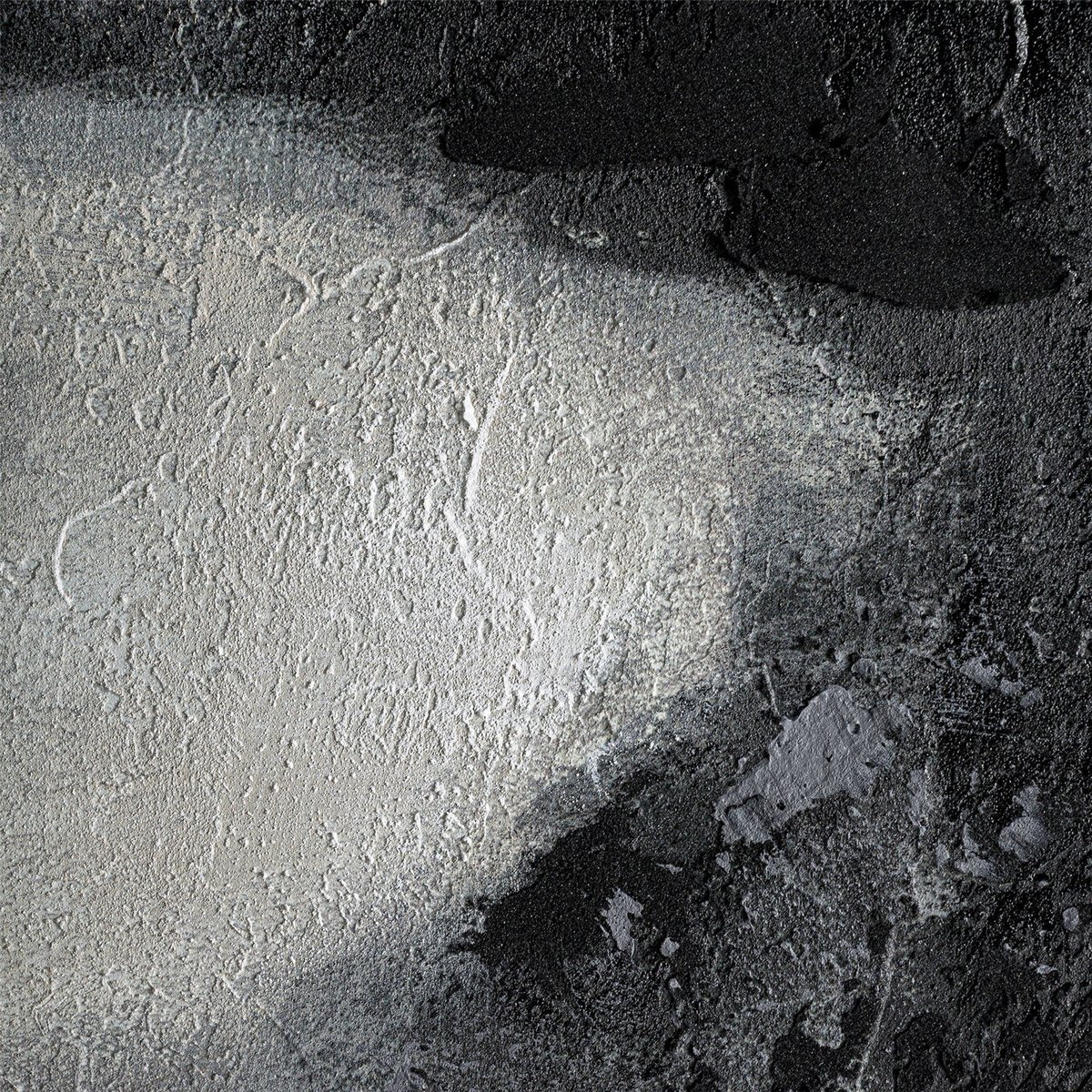 Tableau mural abstrait en toile contemporain tons neutres gris noir et blanc, RECOLLECTION