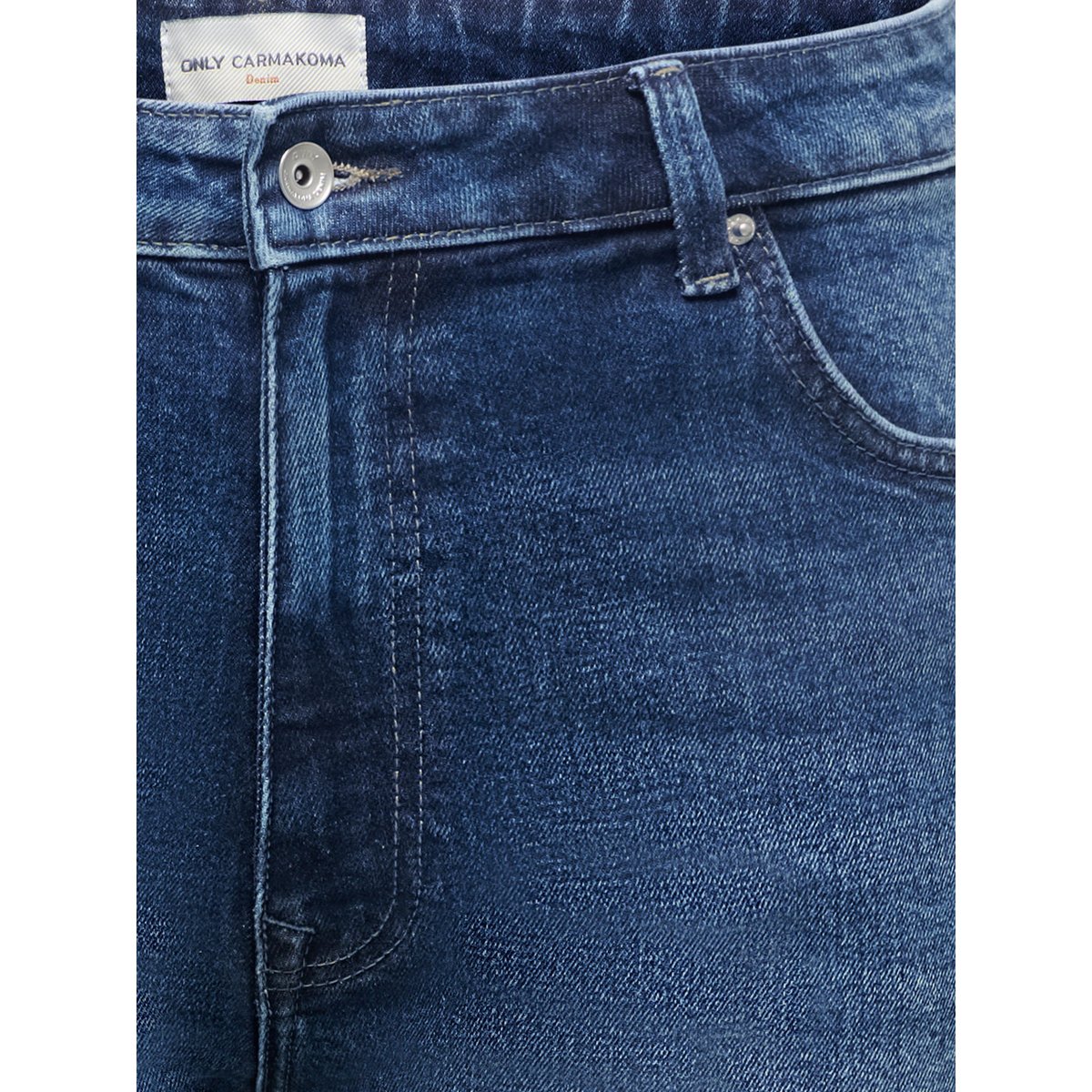 Jean Coupe Droite dark blue denim, ONLY CARMAKOMA