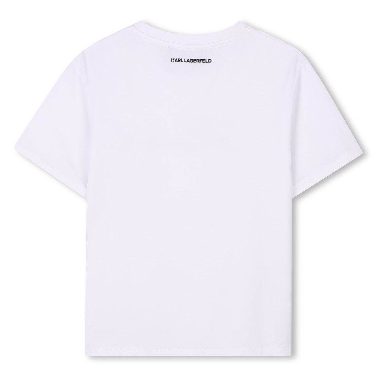 T-shirt avec sequins blanc, KARL LAGERFELD KIDS