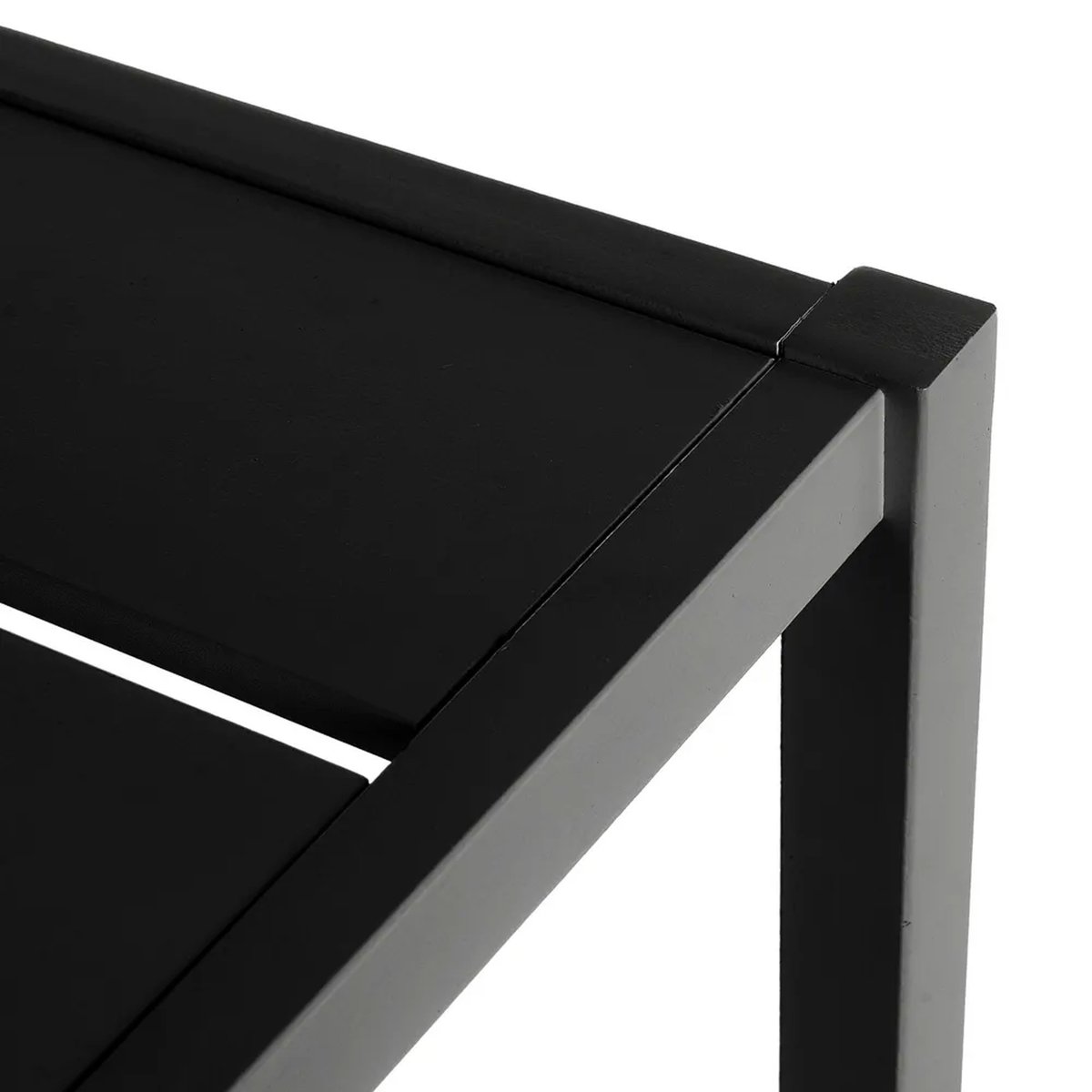 Étagère Salle de Bain Bois Noir MDF 4 Plateaux noir, WADIGA