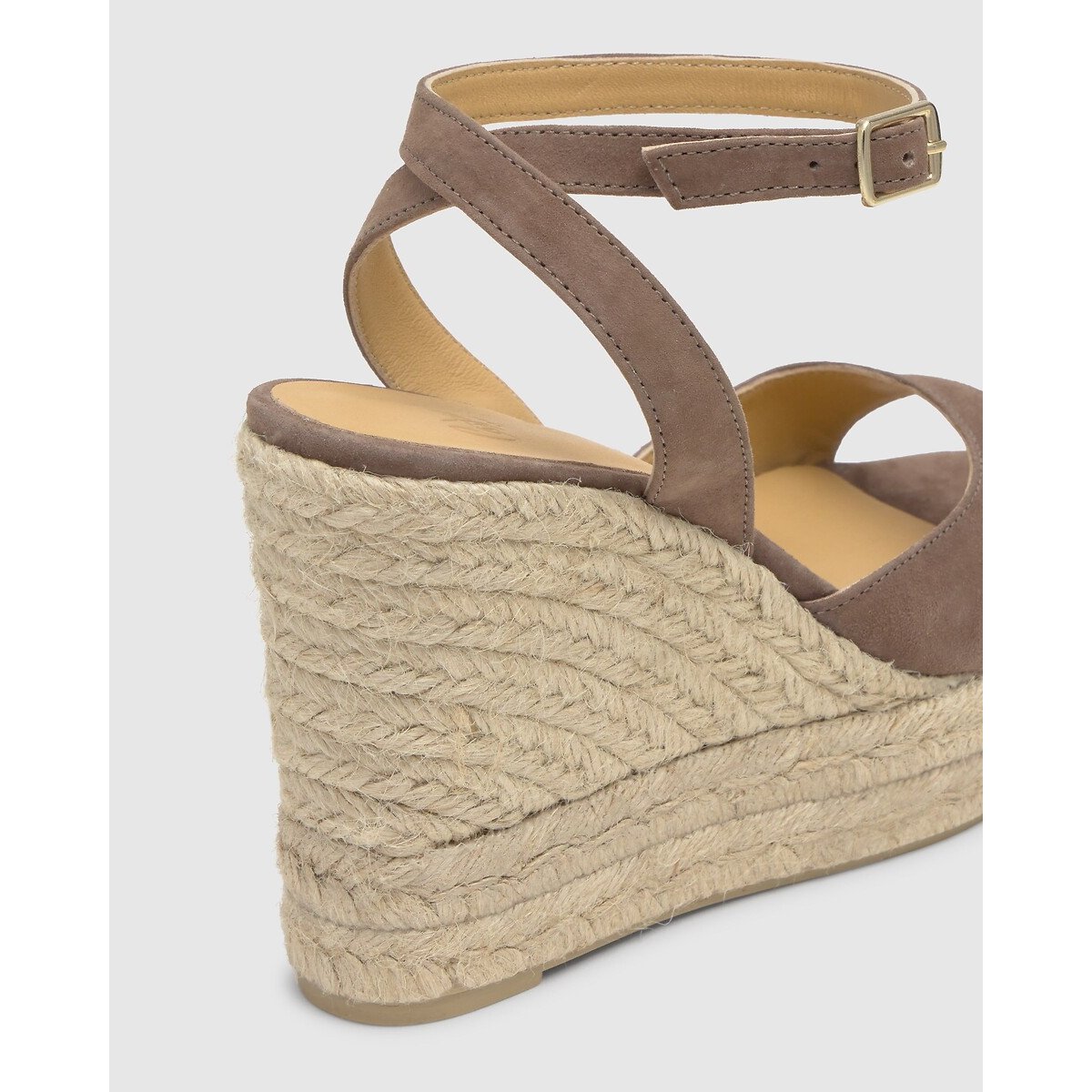 Brook Suede Wedge Espadrilles taupe, CASTANER