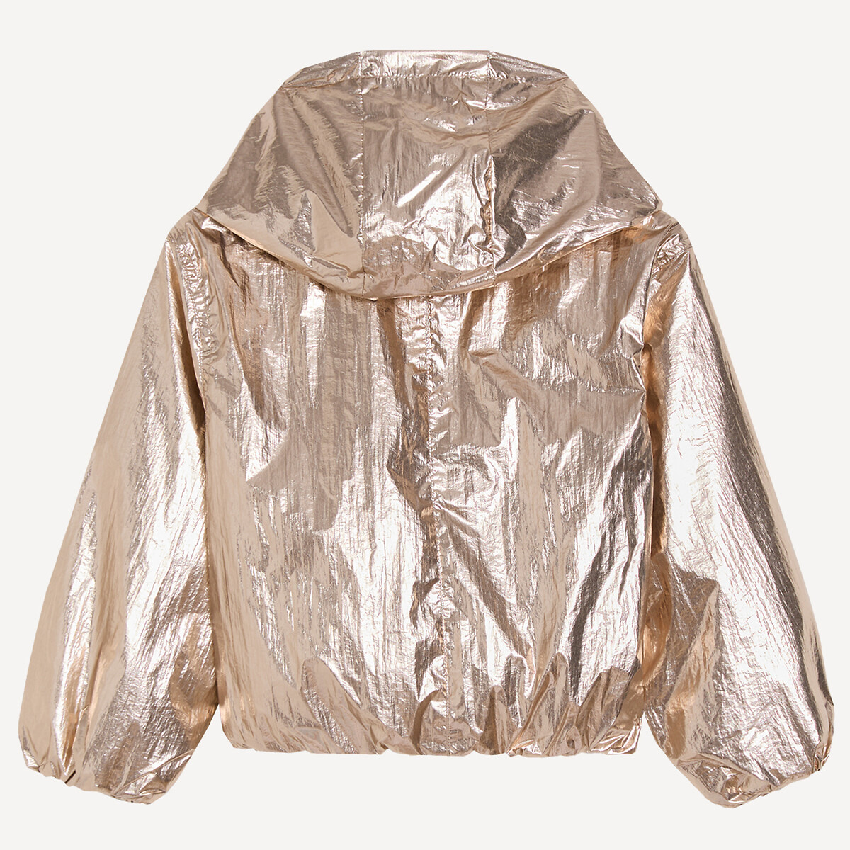 Jersey-Lined Hooded Windbreaker gold-coloured, LA REDOUTE COLLECTIONS