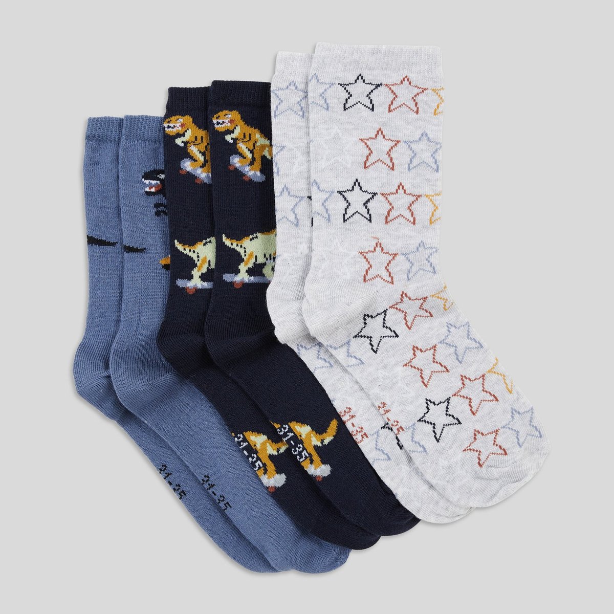 Lot de 3 chaussettes marine, MONOPRIX KIDS