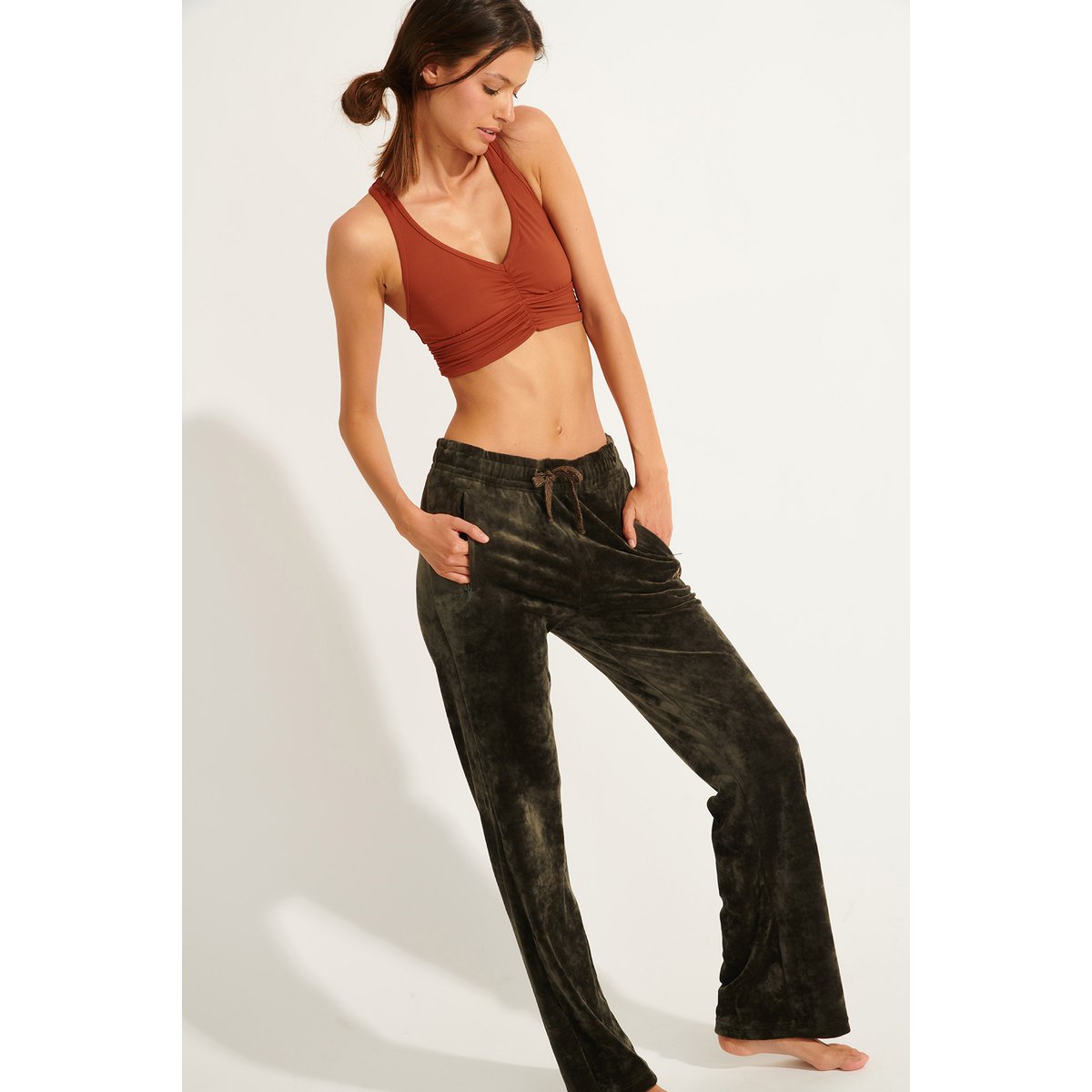 Pantalon Josie - SEALAKE vert kaki, BANANA MOON