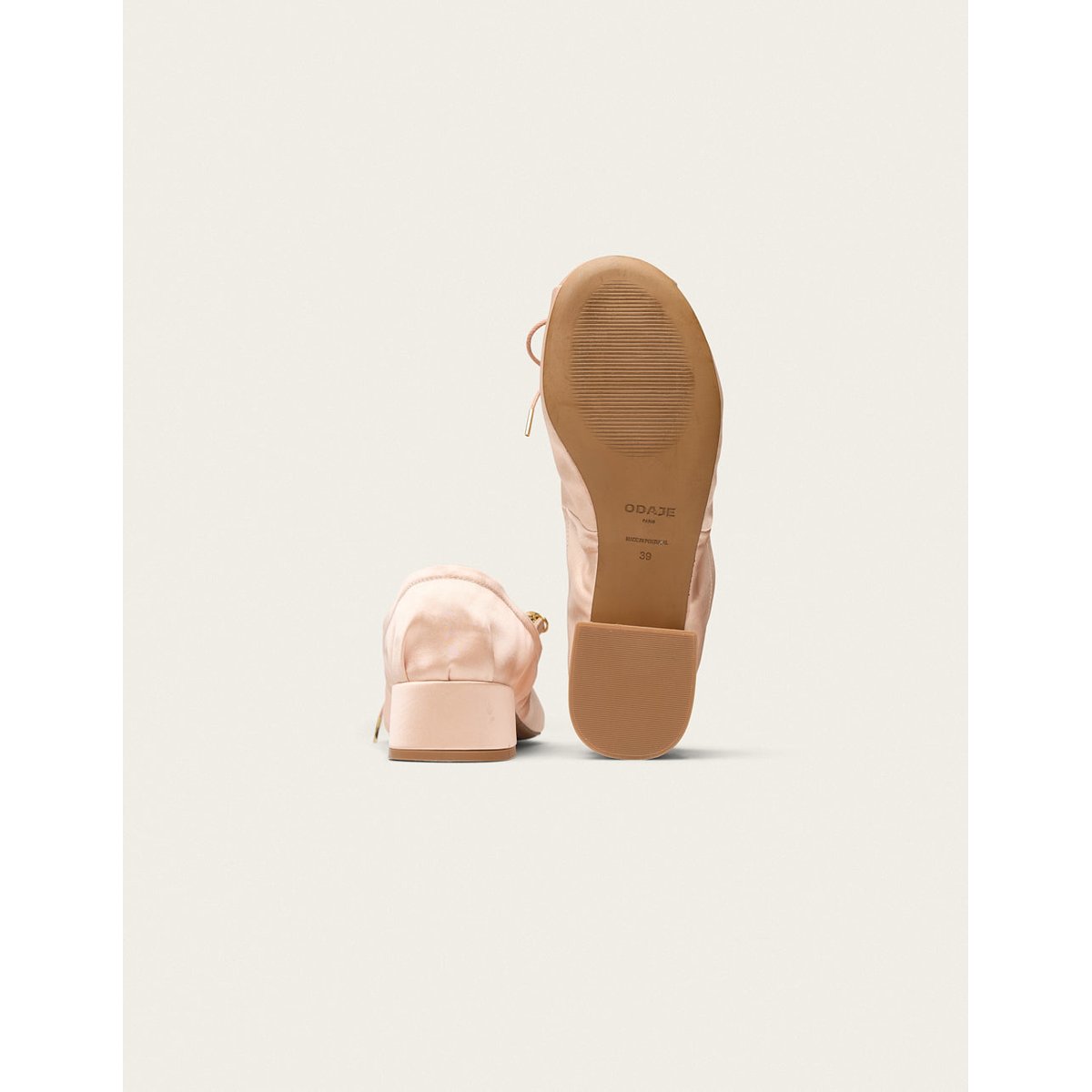 Escarpins TOVIA satin nude, ODAJE
