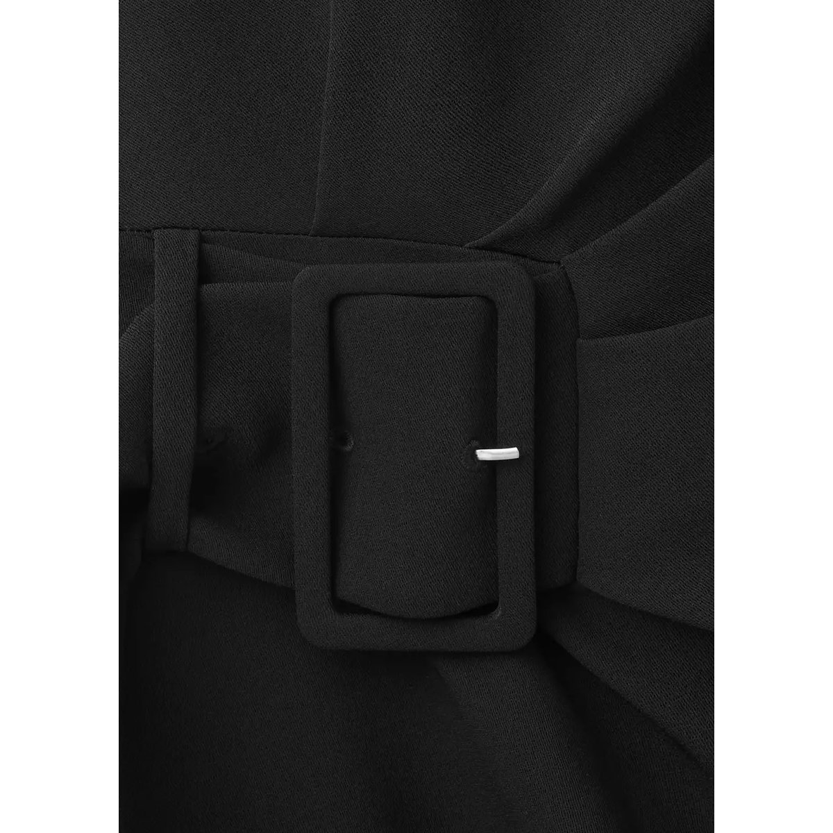 Robe froncée ceinture noir, MANGO