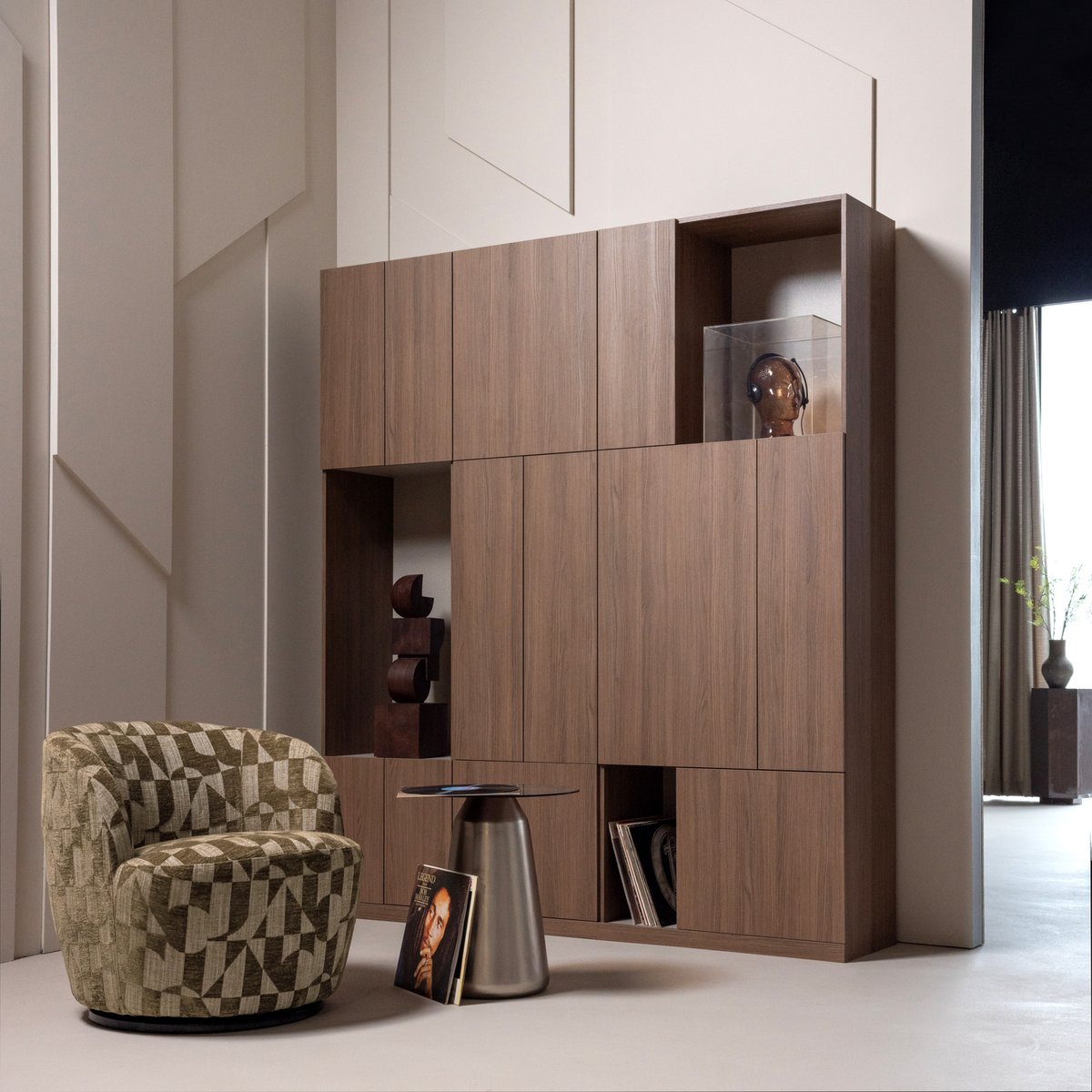 Armoire en décor chêne BUILD brun, WOOOD