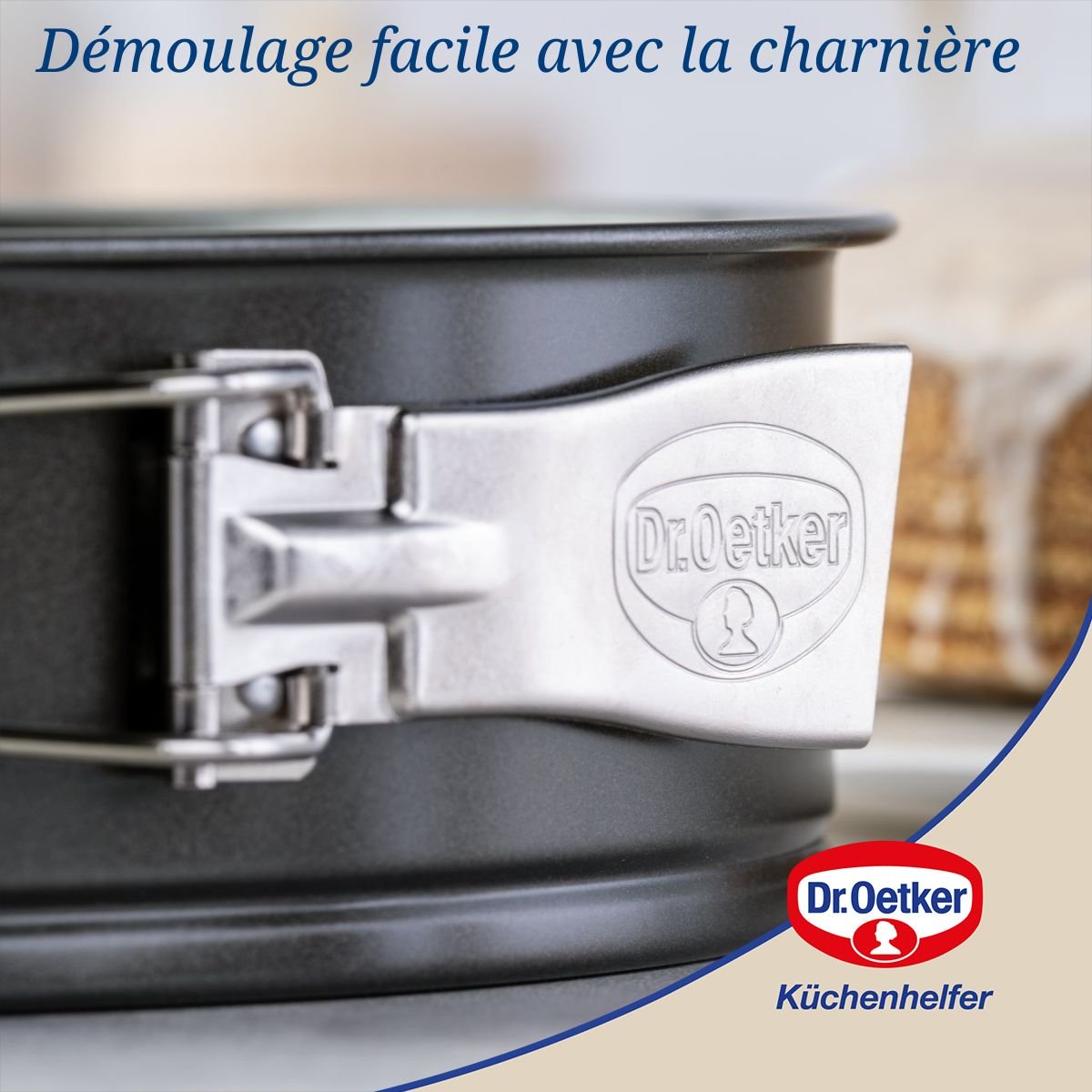 Ensemble de 2 Moules à manqué à charnière 24 cm TRADITION noir, DR OETKER
