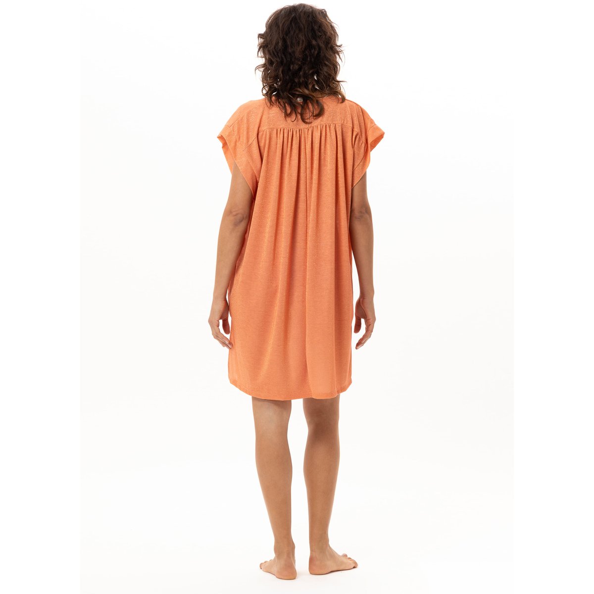 Kaftan en maille fil textile COCO 240 orange, LE CHAT