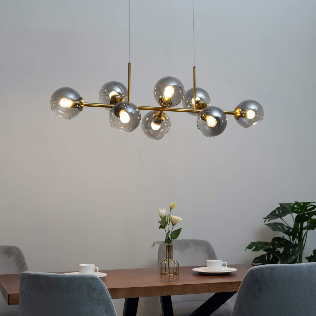 Grande suspension moderne - CARLOTTA doré / laiton, KOSILUM