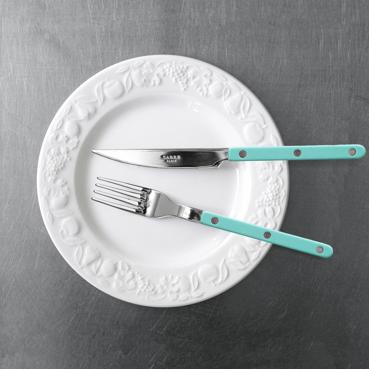 Set de 5 couverts de table, Bistrot chocolat, SABRE