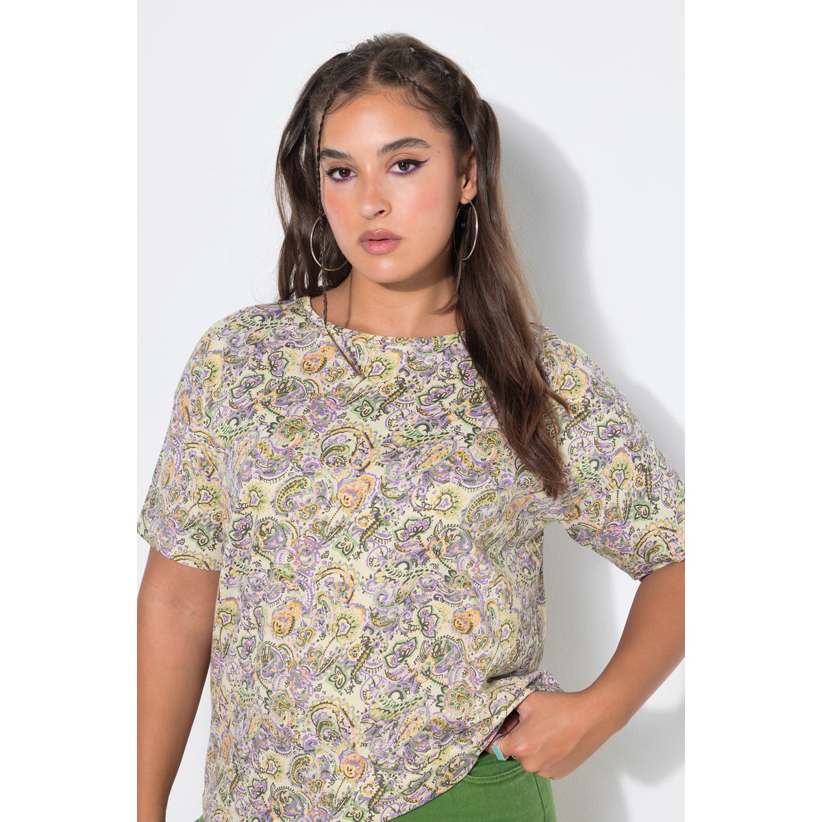 T-shirt oversize, imprimé cachemire cactus, STUDIO UNTOLD