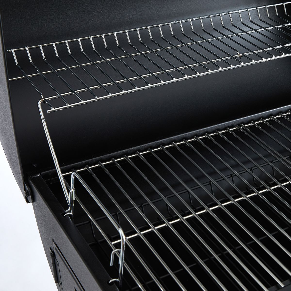 Barbecue charbon EBCA1 noir sur chariot, 62x35 cm noir, ESSENTIEL B