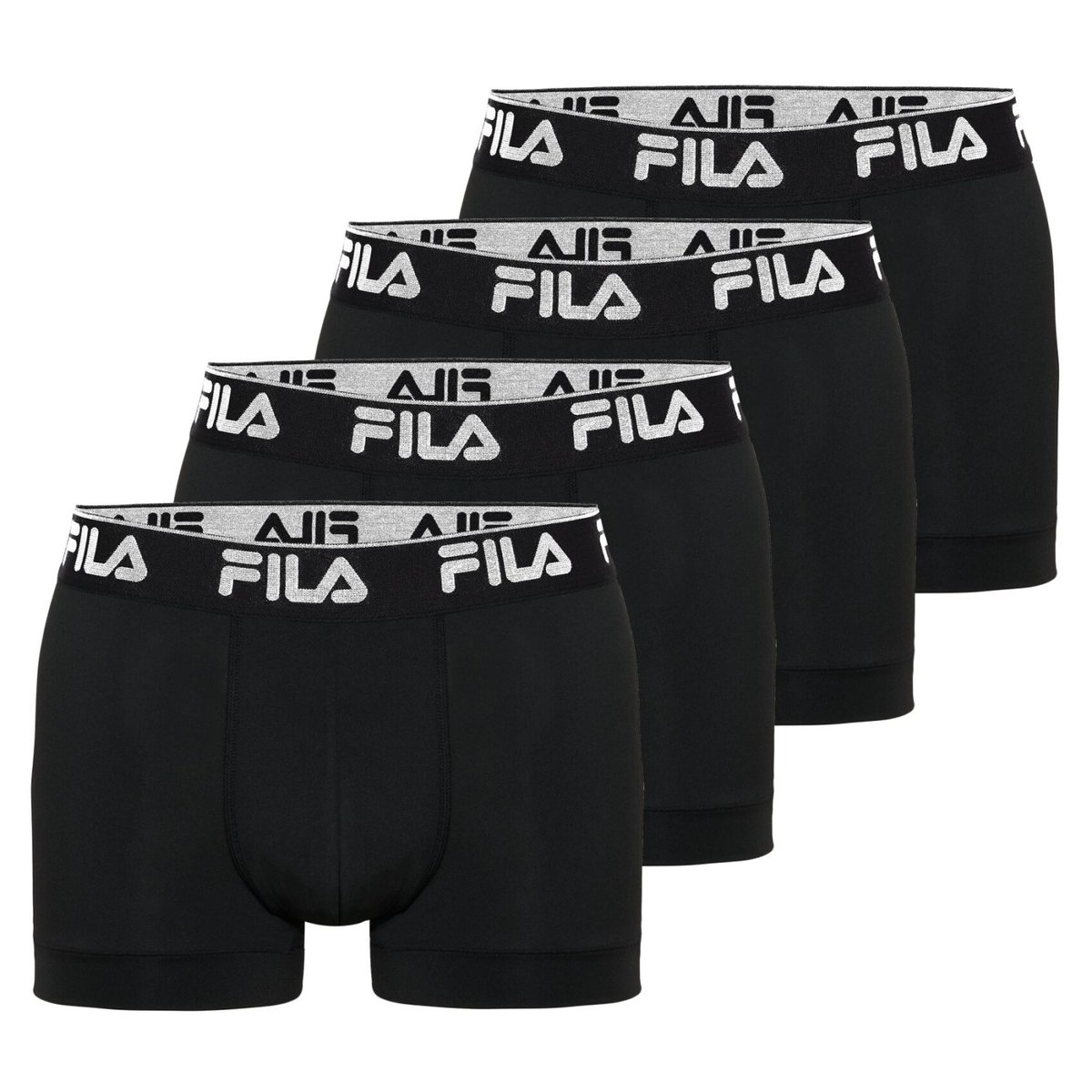 Lot De 4 Boxers Microfibre noir/blanc, FILA