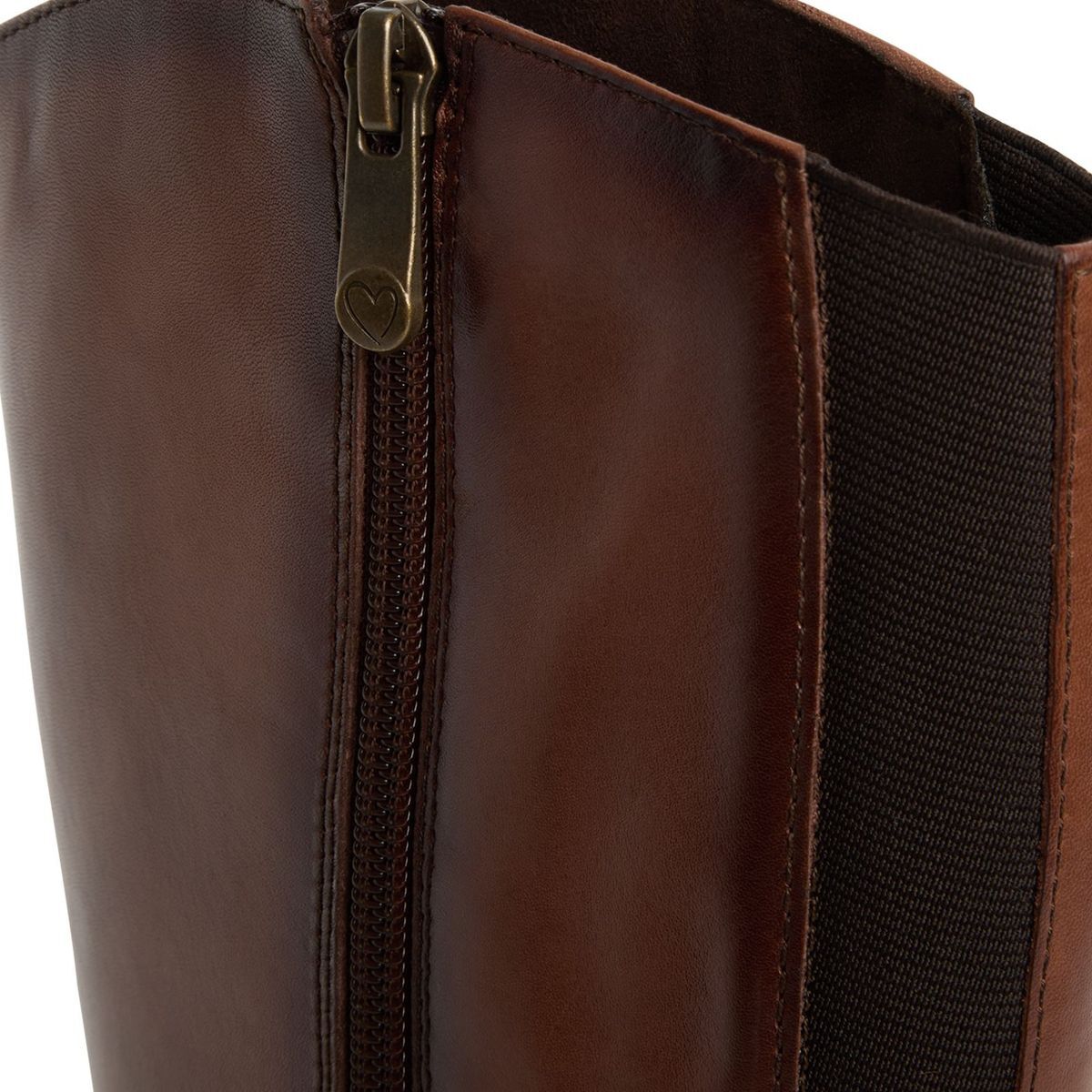 Bottes talon bloc marron cognac, MARCO TOZZI