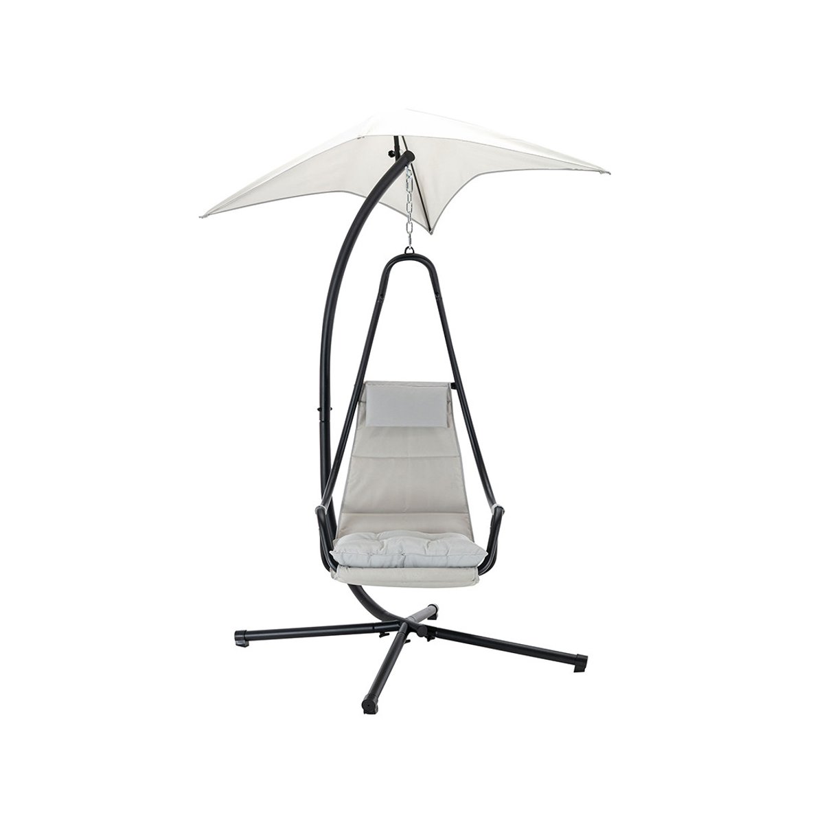Fauteuil suspendu - COZUMEL noir / beige, LISA DESIGN